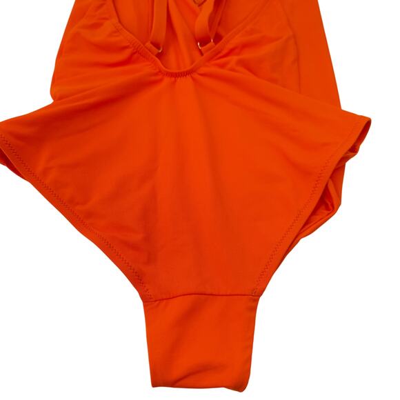 Melissa Odabash Swimsuit Cyprus Papaya One Piece Women's Size 6 Orange - Picture 8 of 11